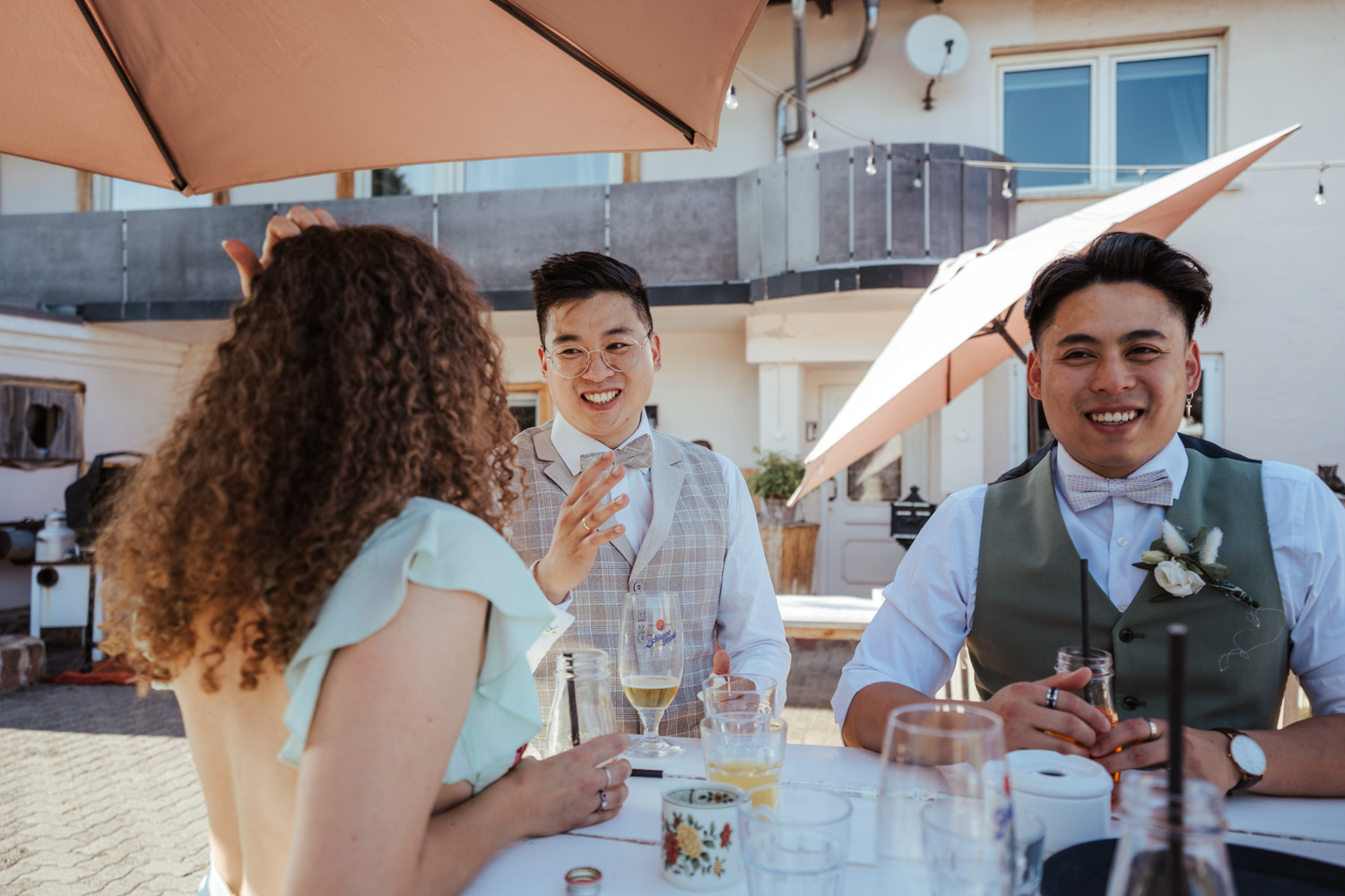 Sektempfang am MARIENHOF FECHER in Niedernberg / Hochzeitsreportage