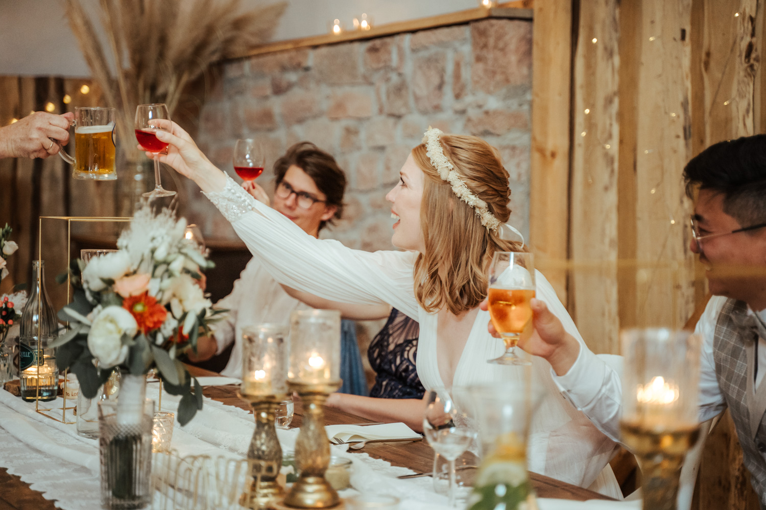 Hochzeitsreportage am MARIENHOF FECHER / Das Essen kann beginnen